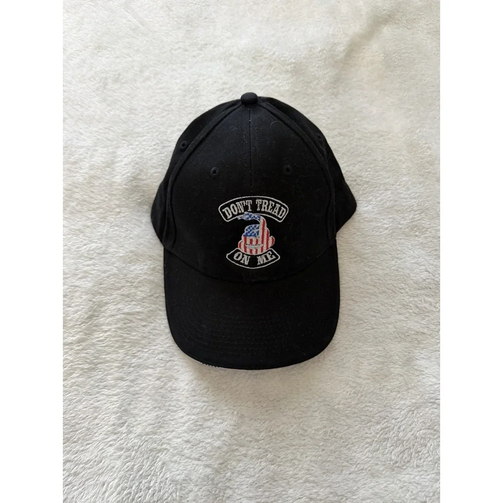Kati sportcap, 'Dont Tread on Me' black patriotic hat, OS, adjustable back